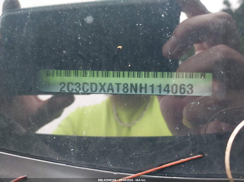 2022 Dodge Charger Police Rwd VIN: 2C3CDXAT8NH114063 Lot: 42369165