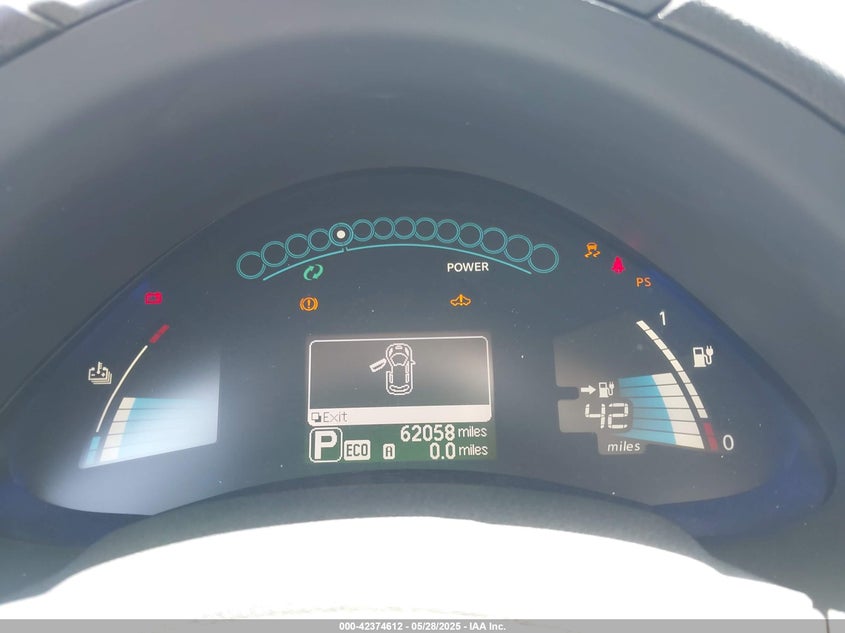 2016 NISSAN LEAF VIN: 1N4BZ0CPXGC315216