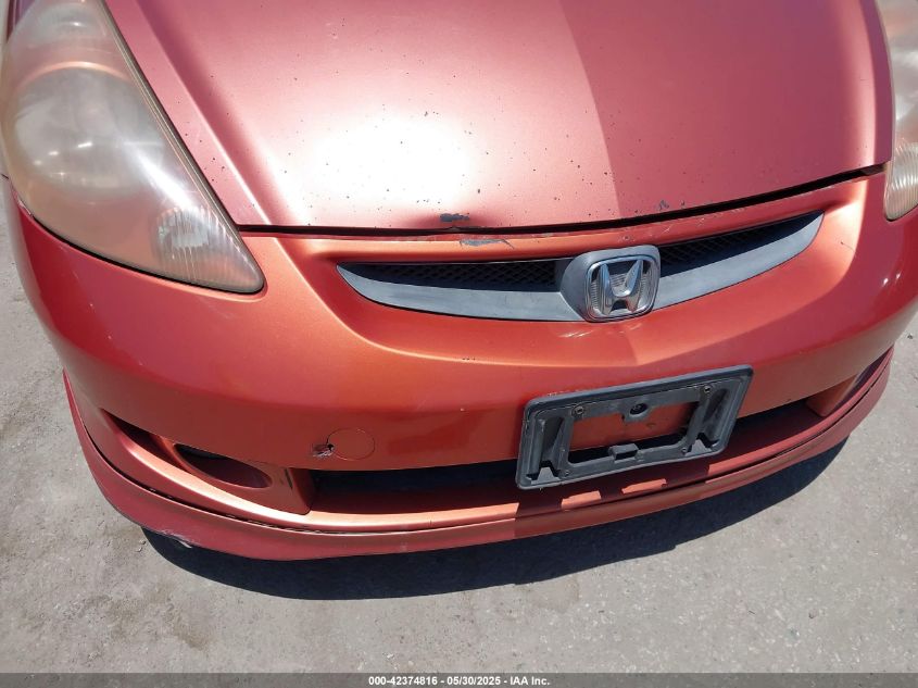 2008 Honda Fit Sport VIN: JHMGD38658S03524 Lot: 42374816