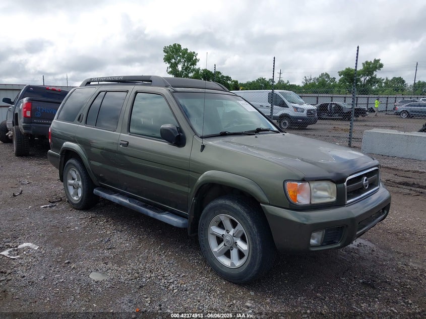 2004 Nissan Pathfinder Se green other gasoline JN8DR09Y74W902426 photo #1