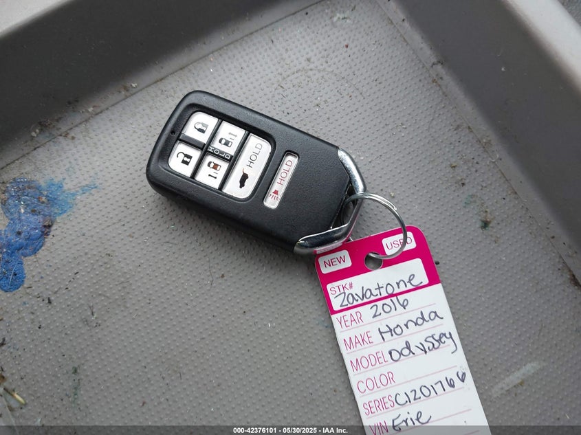 2016 HONDA ODYSSEY EX-L - 5FNRL5H65GB036542