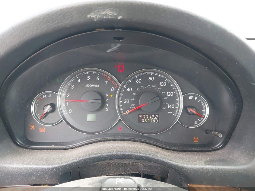 2008 SUBARU LEGACY VIN: 4S3BL626887221529