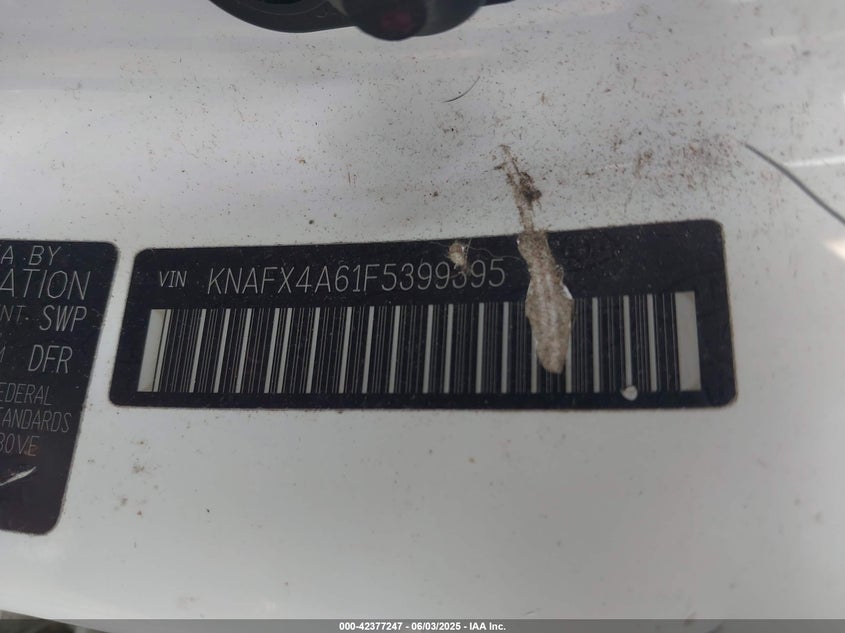 2015 KIA FORTE LX - KNAFX4A61F5399395