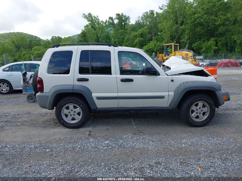 2005 Jeep Liberty Sport VIN: 1J4GL48K25W584323 Lot: 42378272