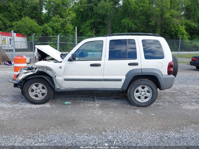2005 Jeep Liberty Sport VIN: 1J4GL48K25W584323 Lot: 42378272