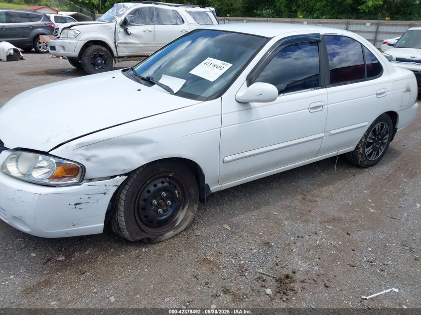2004 Nissan Sentra 1.8/1.8S white sedan gasoline 3N1CB51D04L881767 photo #3