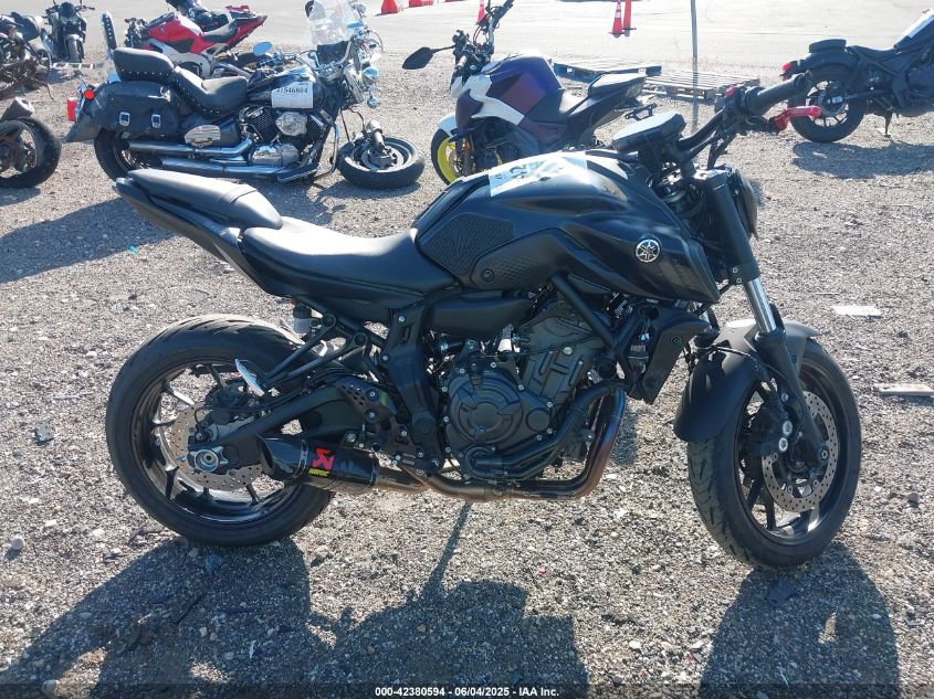 2022 Yamaha Mt07 VIN: JYARM32E8NA004817 Lot: 42380594