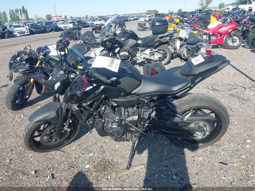 2022 Yamaha Mt07 VIN: JYARM32E8NA004817 Lot: 42380594