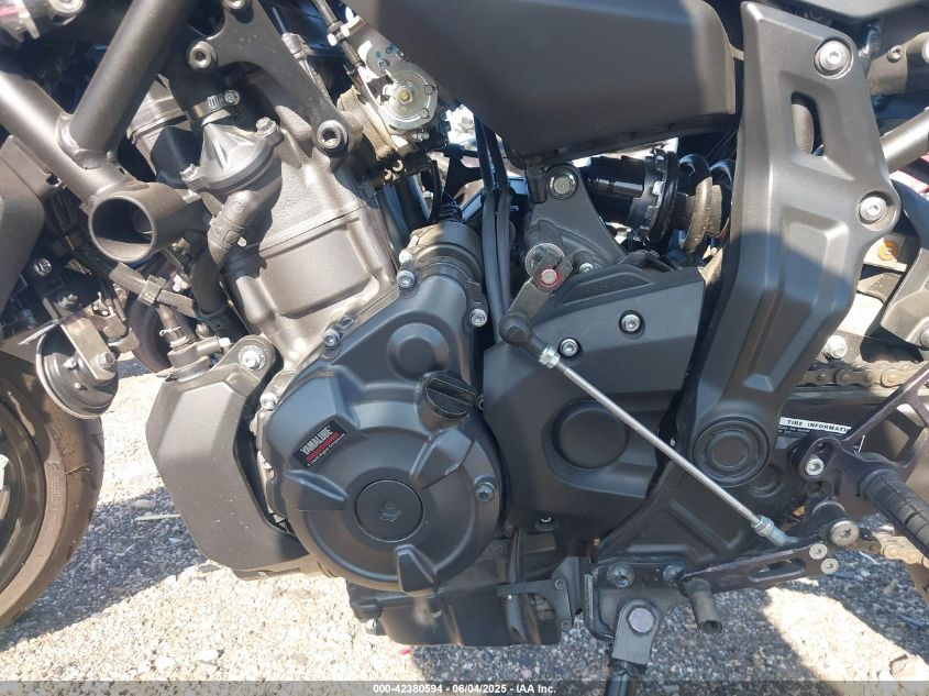 2022 Yamaha Mt07 VIN: JYARM32E8NA004817 Lot: 42380594