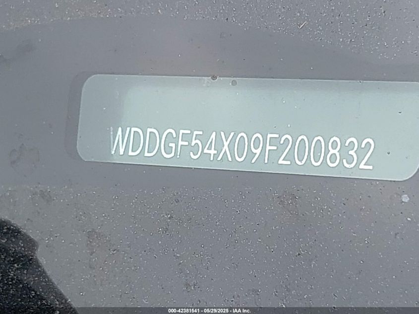 2009 Mercedes-Benz C 300 Luxury/Sport VIN: WDDGF54X09F200832 Lot: 42381541