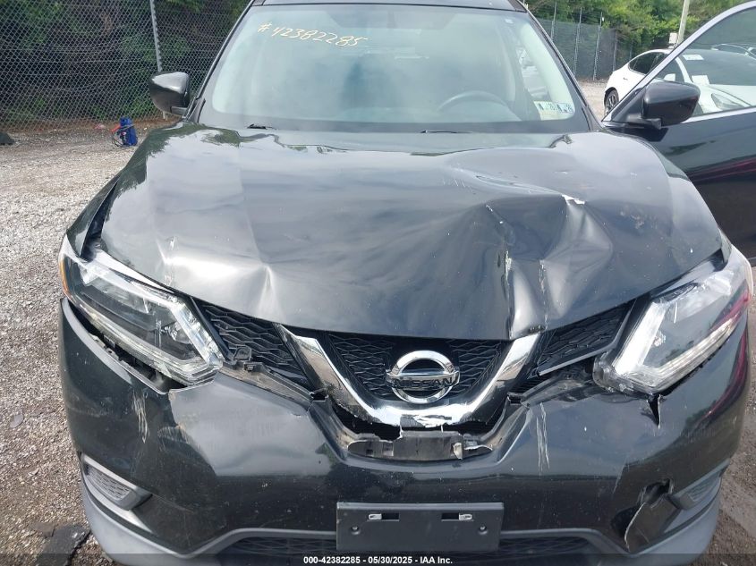 2016 Nissan Rogue S VIN: 5N1AT2MV1GC910161 Lot: 42382285