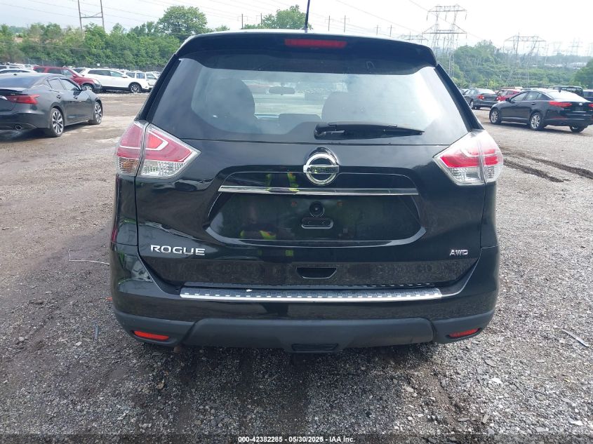 2016 Nissan Rogue S VIN: 5N1AT2MV1GC910161 Lot: 42382285