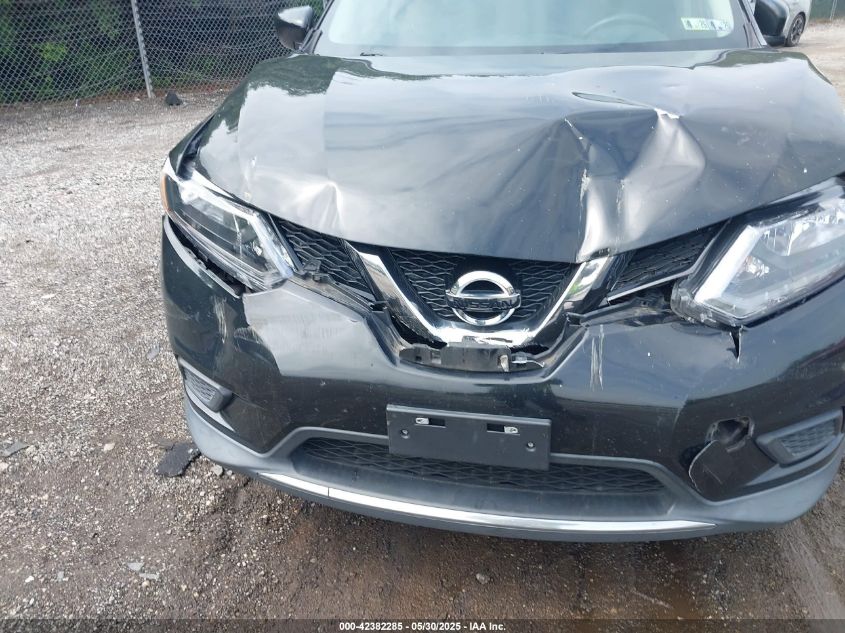 2016 Nissan Rogue S VIN: 5N1AT2MV1GC910161 Lot: 42382285