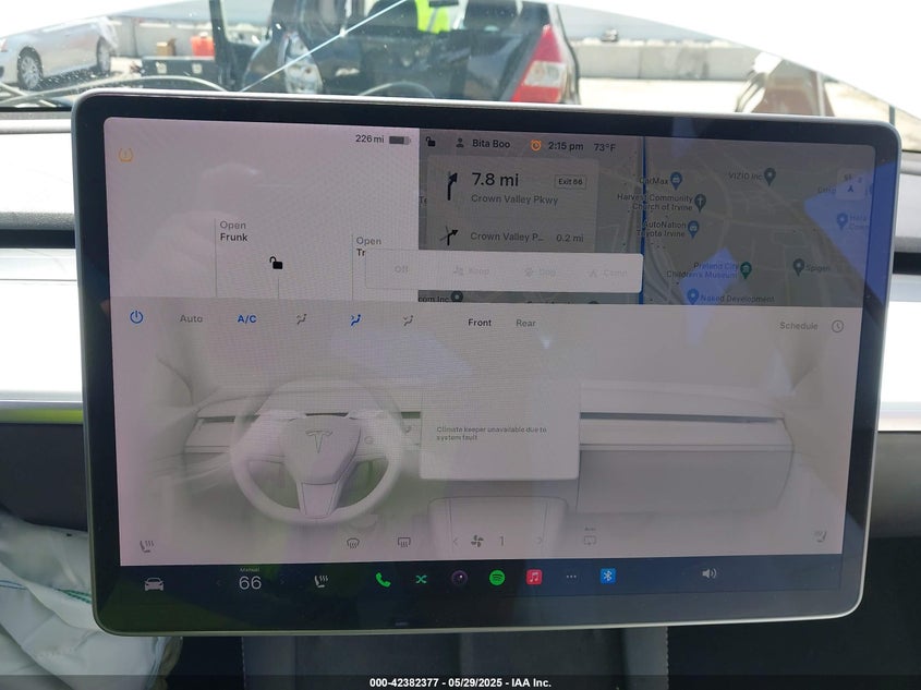 2021 Tesla Model 3 Long Range Dual Motor All-Wheel Drive VIN: 5YJ3E1EB4MF876155 Lot: 42382377