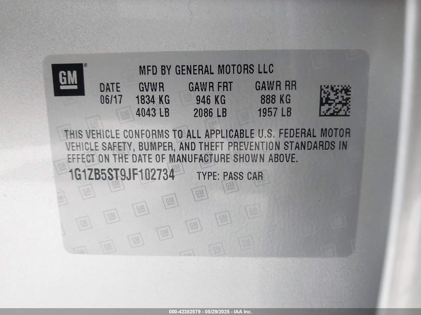 2018 CHEVROLET MALIBU 1LS - 1G1ZB5ST9JF102734