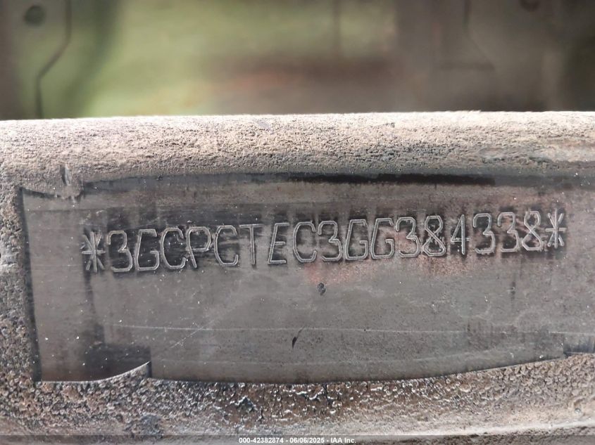 2016 Chevrolet Silverado 1500 High Country VIN: 3GCPCTEC3GG384338 Lot: 42382874