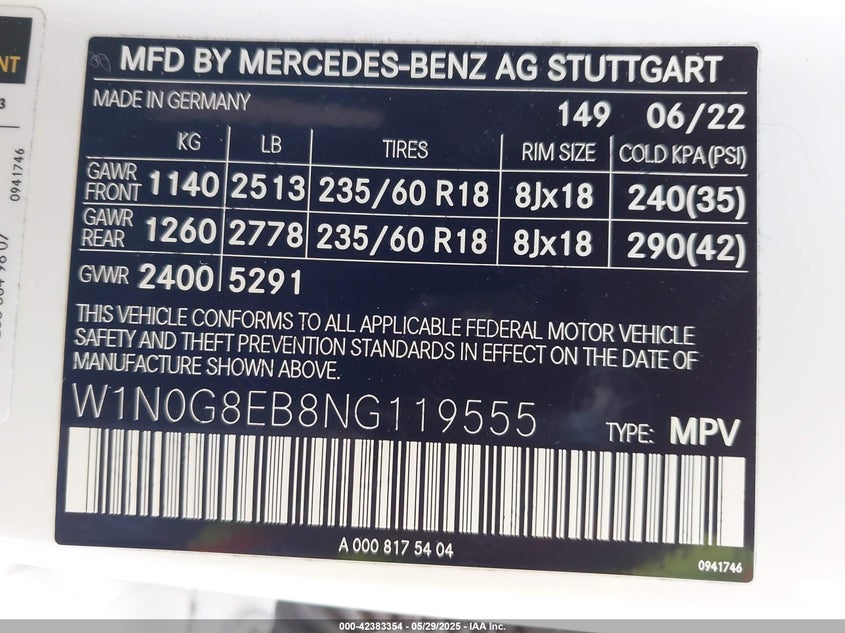 VIN W1N0G8EB8NG119555 2022 MERCEDES-BENZ GLC 300 4MATIC SUV