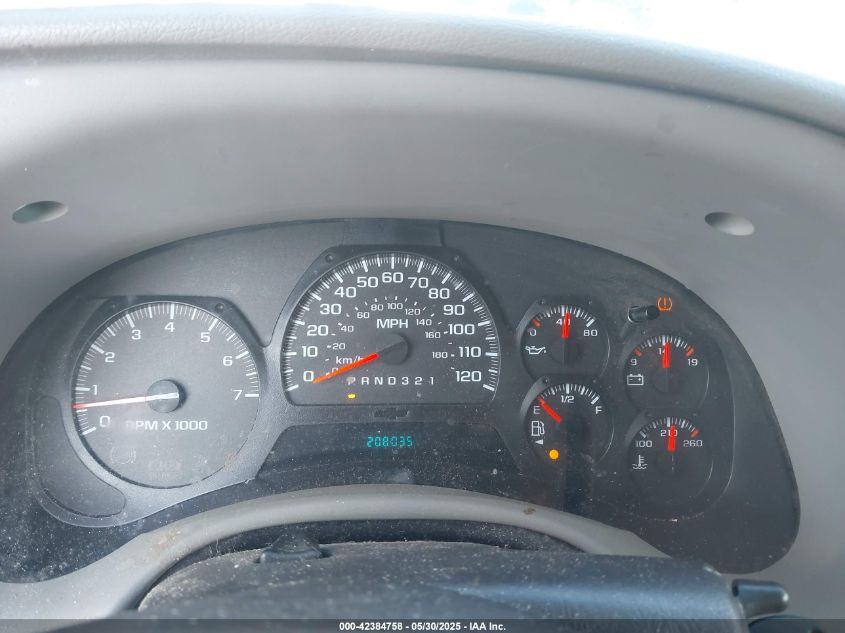 2008 Chevrolet Trailblazer Fleet VIN: 1GNDS13S282127709 Lot: 42384758