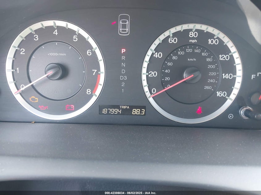2008 HONDA ACCORD VIN: 1HGCP26898A156529