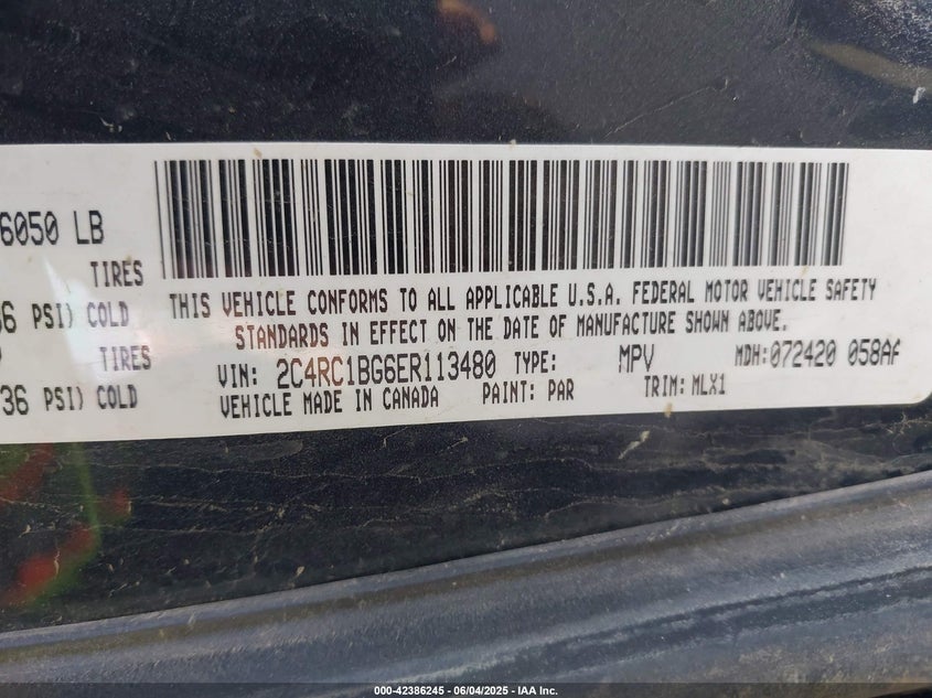 2014 CHRYSLER TOWN & COUNTRY TOURING - 2C4RC1BG6ER113480