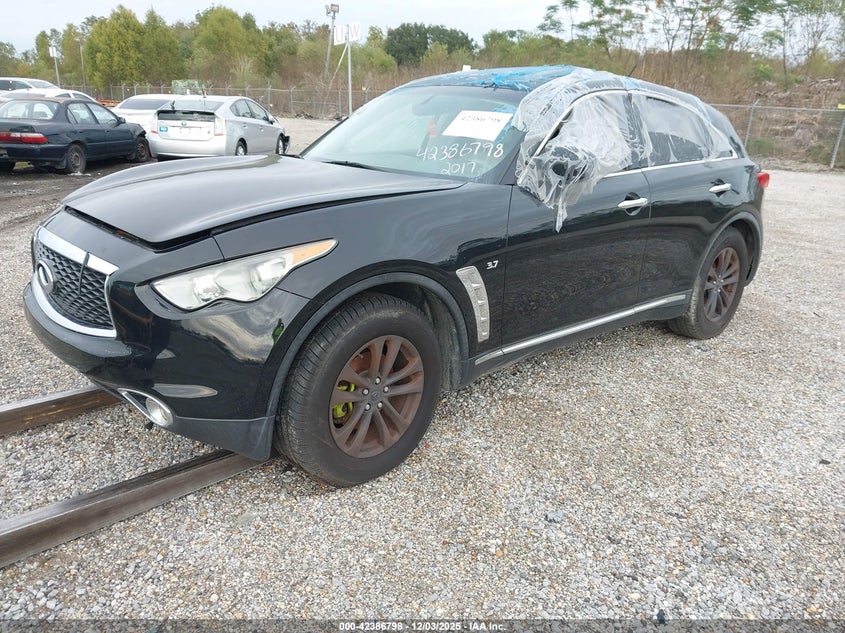 Vin: jn8cs1mu2hm142840, lot: 42879140, infiniti qx70 20172