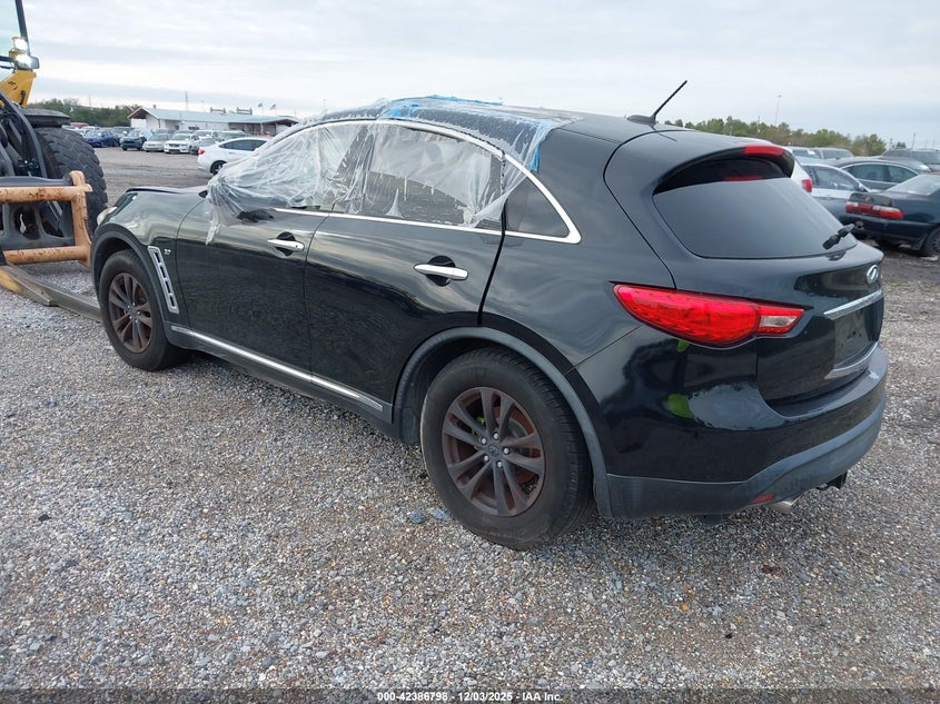 Vin: jn8cs1mu2hm142840, lot: 42879140, infiniti qx70 20173
