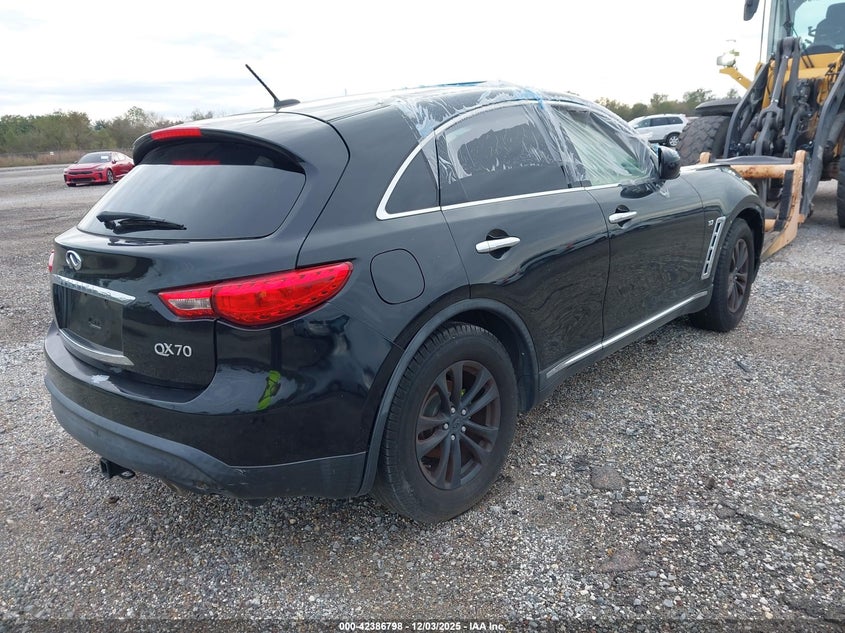 Vin: jn8cs1mu2hm142840, lot: 42879140, infiniti qx70 20174