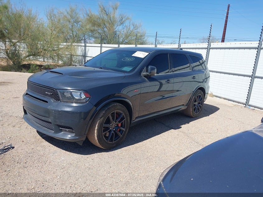 Vin: 1c4sdjgj9jc194755, lot: 42880214, dodge durango srt awd 20182