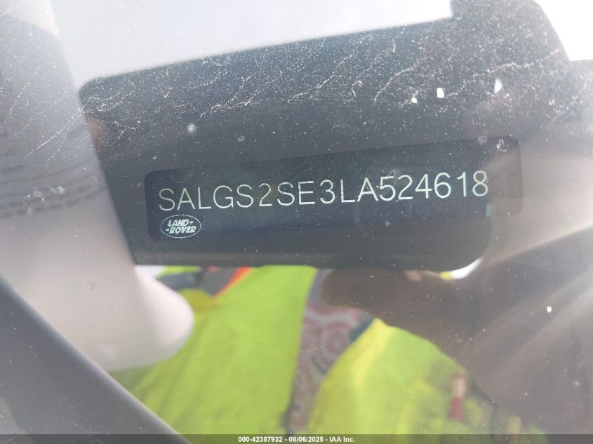 2020 Land Rover Range Rover - SALGS2SE5LA401791