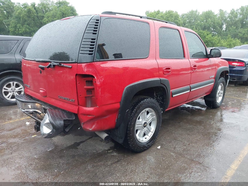 1GNEK13T12R125851 2002 CHEVROLET TAHOE photo no. 4