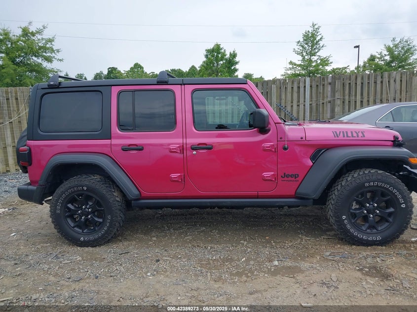 VIN 1C4HJXDGXNW102460 2022 JEEP WRANGLER UNLIMITED WILLYS 4X4