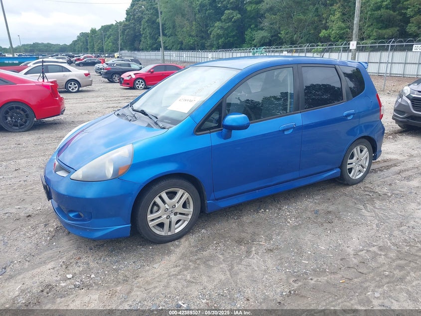 2008 HONDA FIT VIN: JHMGD37698S026870