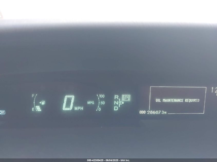 2011 Toyota Prius Two VIN: JTDKN3DU4B0268271 Lot: 42389425