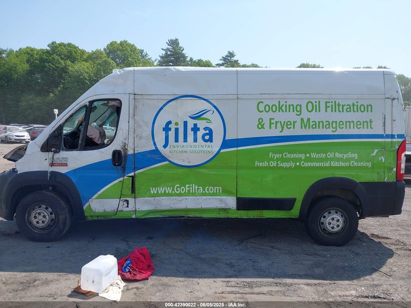 2021 Ram Promaster 2500 High Roof 159 Wb VIN: 3C6LRVDGXME510853 Lot: 42390022