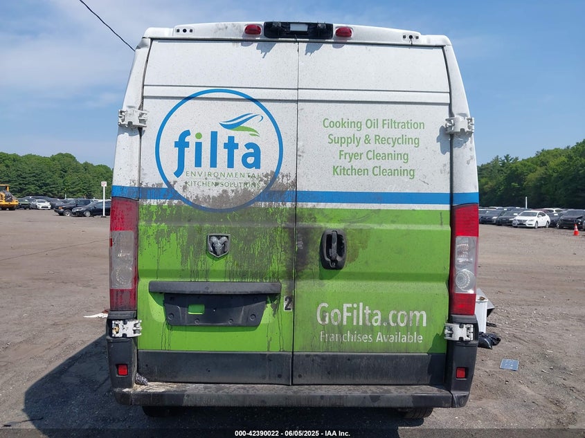 2021 Ram Promaster 2500 High Roof 159 Wb VIN: 3C6LRVDGXME510853 Lot: 42390022