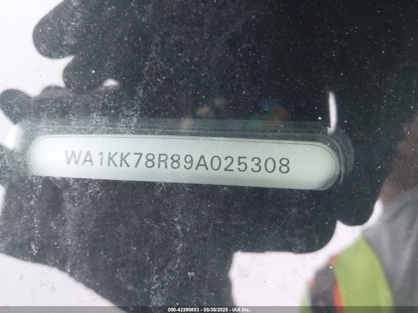 2009 Audi Q5 3.2 Premium VIN: WA1KK78R89A025308 Lot: 42390853