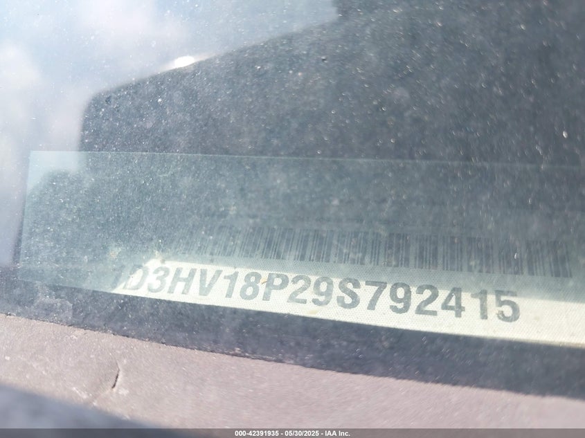 2009 Dodge Ram 1500 Laramie/Slt/Sport/Trx/St VIN: 1D3HV18T29Z792415 Lot: 42391935