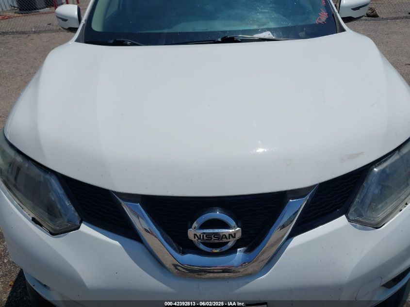 2016 Nissan Rogue Sv VIN: KNMAT2MV1GP675886 Lot: 42392813