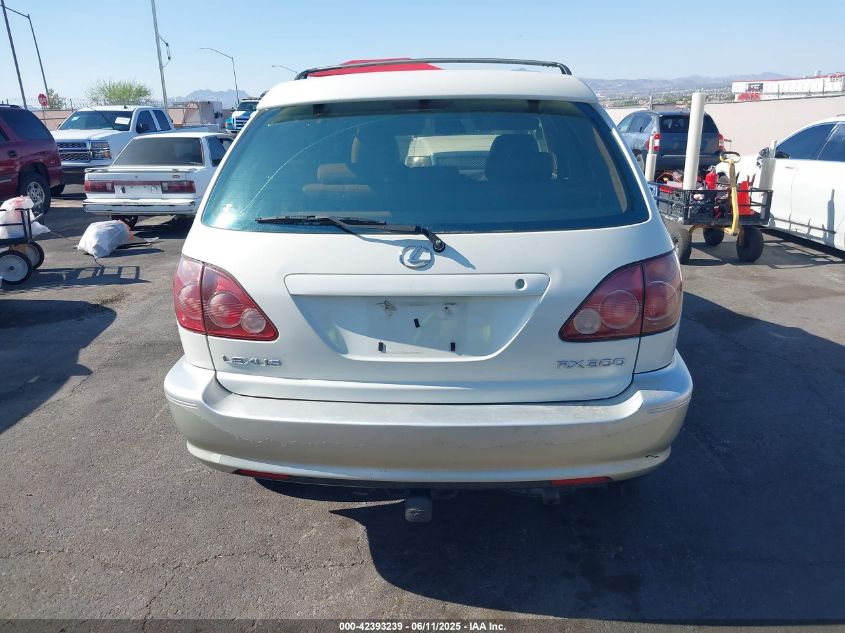 1999 Lexus Rx300 VIN: JH6GF10U2X0011802 Lot: 42393239