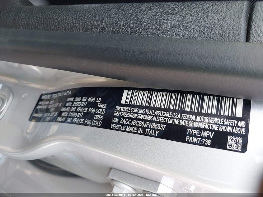 2018 JEEP RENEGADE TRAILHAWK 4X4 - ZACCJBCB6JPH86837