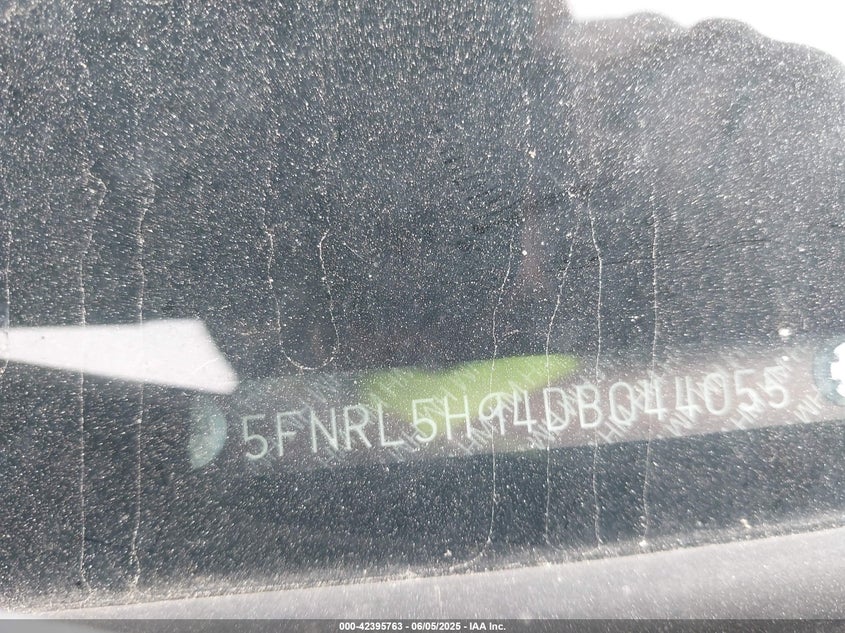 2013 Honda Odyssey Touring/Touring Elite VIN: 5FNRL5H94DB044055 Lot: 42395763