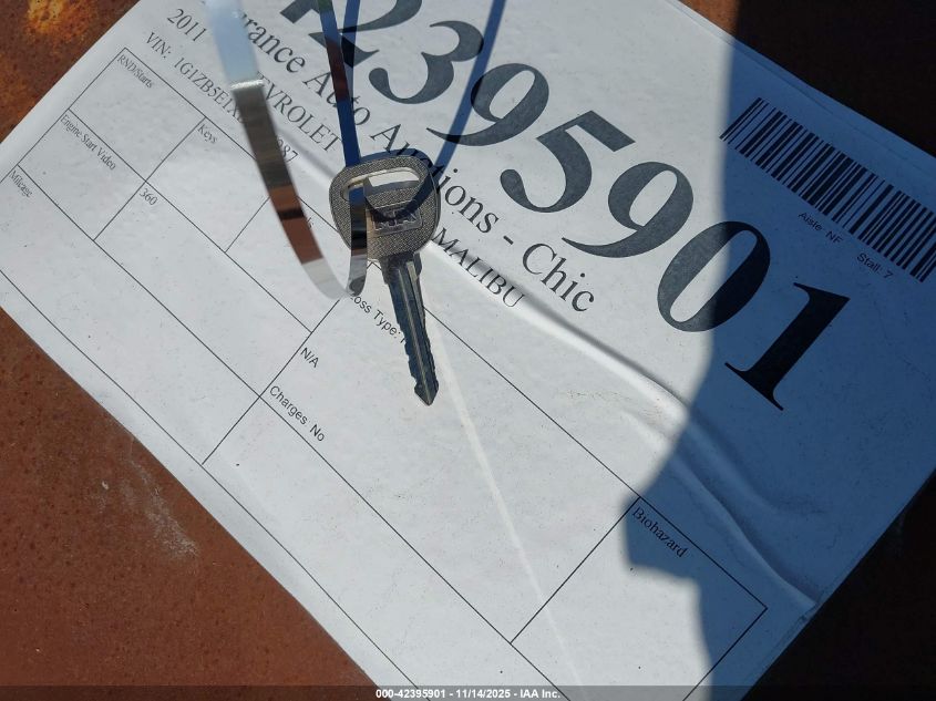 2011 Chevrolet Malibu Ls VIN: 1G1ZB5E1XBF364287 Lot: 42395901