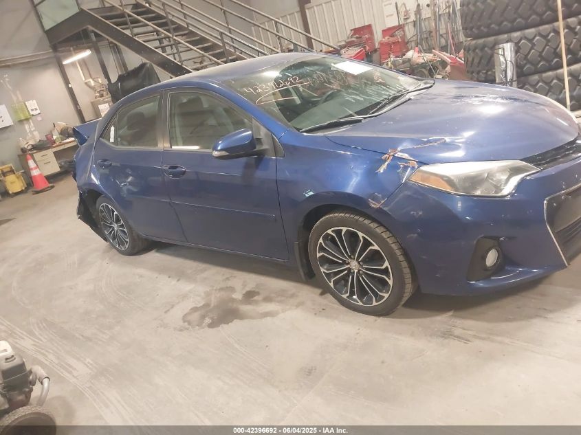 2015 Toyota Corolla S Premium VIN: 2T1BURHE5FC298075 Lot: 42396692