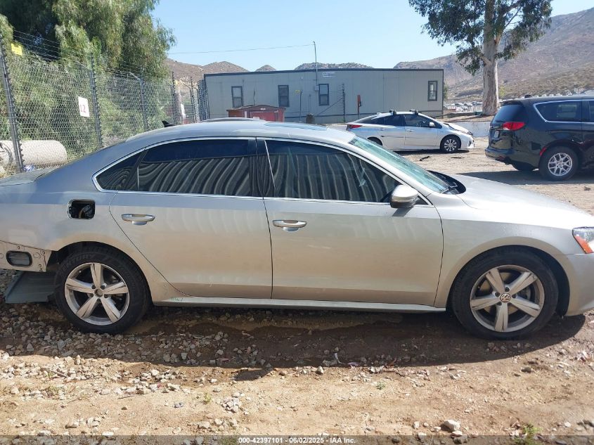 2012 Volkswagen Passat Se VIN: 01VWBP7A39CC03681 Lot: 42397101