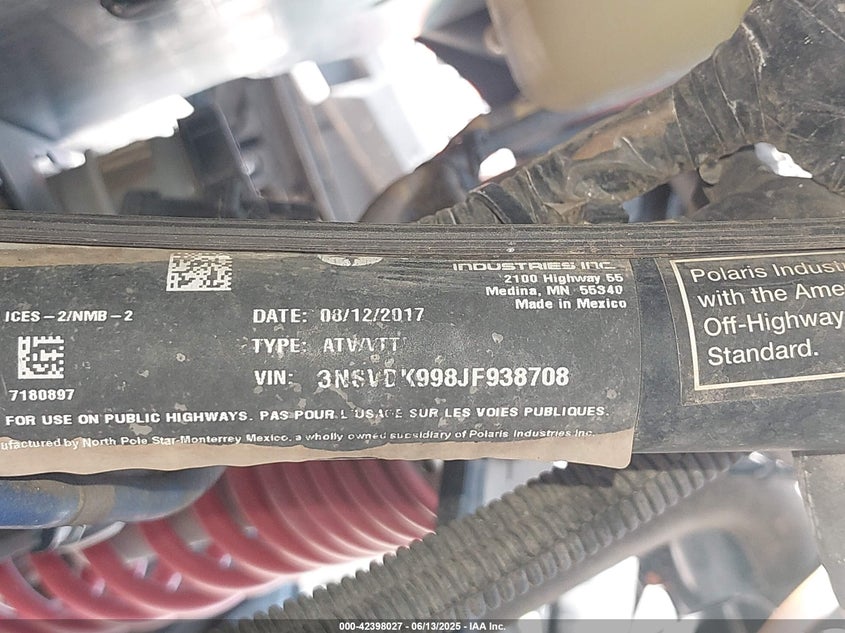 2018 POLARIS RZR XP 1000 EPS - 3NSVDK998JF938708