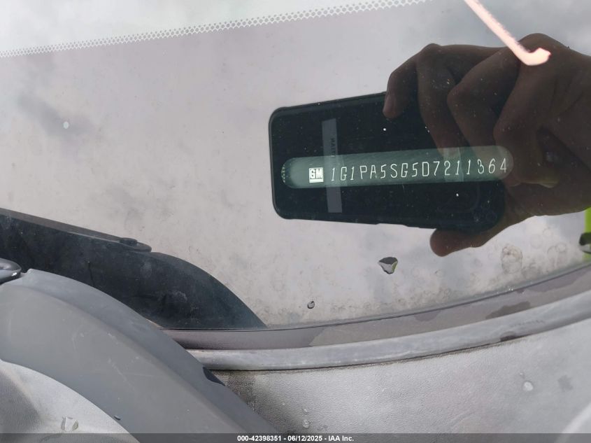 2013 Chevrolet Cruze Ls Auto VIN: 1G1PA5SG5D7211364 Lot: 42398351