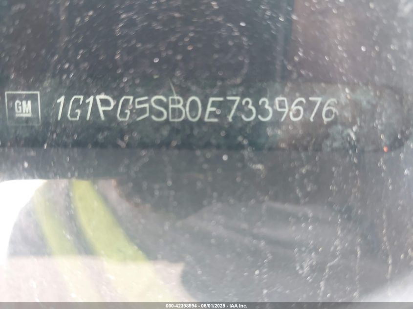 2014 Chevrolet Cruze Ltz VIN: 1G1PG5SB0E7339676 Lot: 43369919