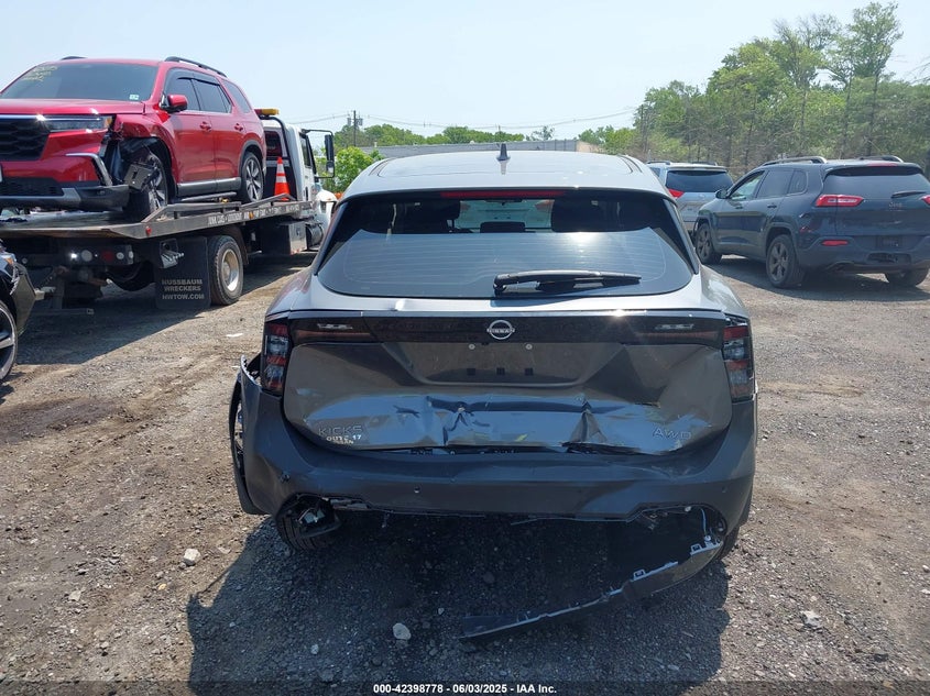 2025 Nissan Kicks S Intelligent Awd VIN: 3N8AP6BB5SL347822 Lot: 42398778