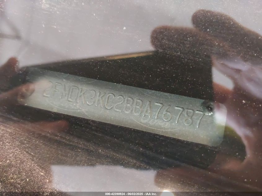 2011 Ford Edge Limited VIN: 2FMDK3KC2BBA76787 Lot: 42398924