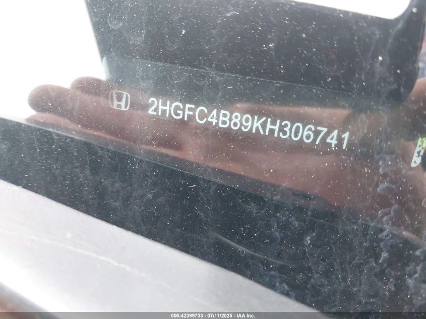 2020 Honda Civic Sport VIN: 2HGFC2F87LH593447 Lot: 42399733